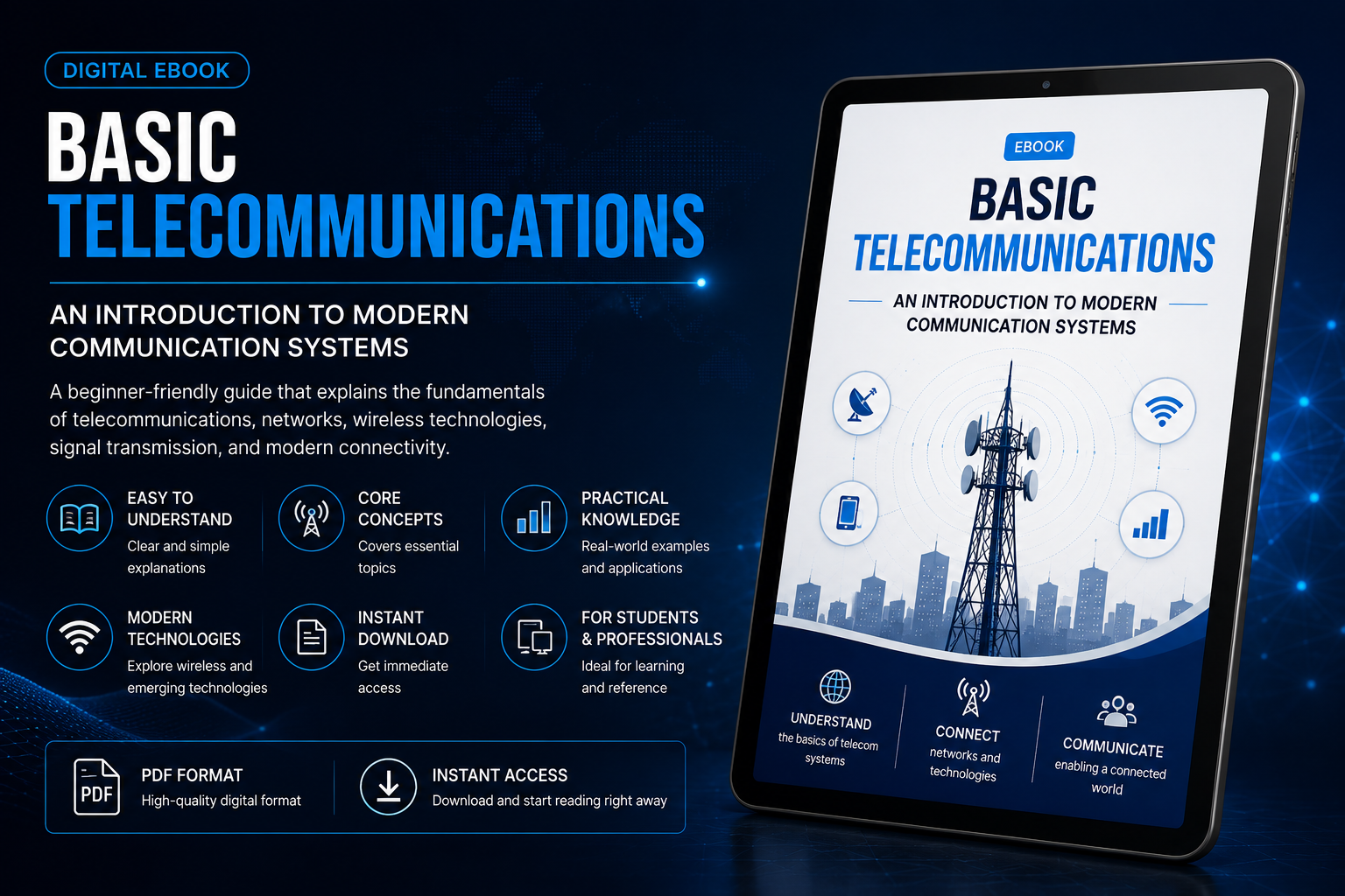 Basic Foundations of Telecommunications: A Digital Learning Guide (eBook pdf)