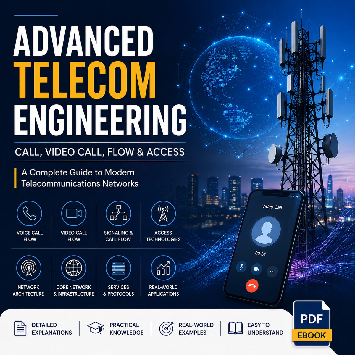 Advanced Telecom Engineering: How telecom entities are communicating, (eBook, PDF) 25 videos access included